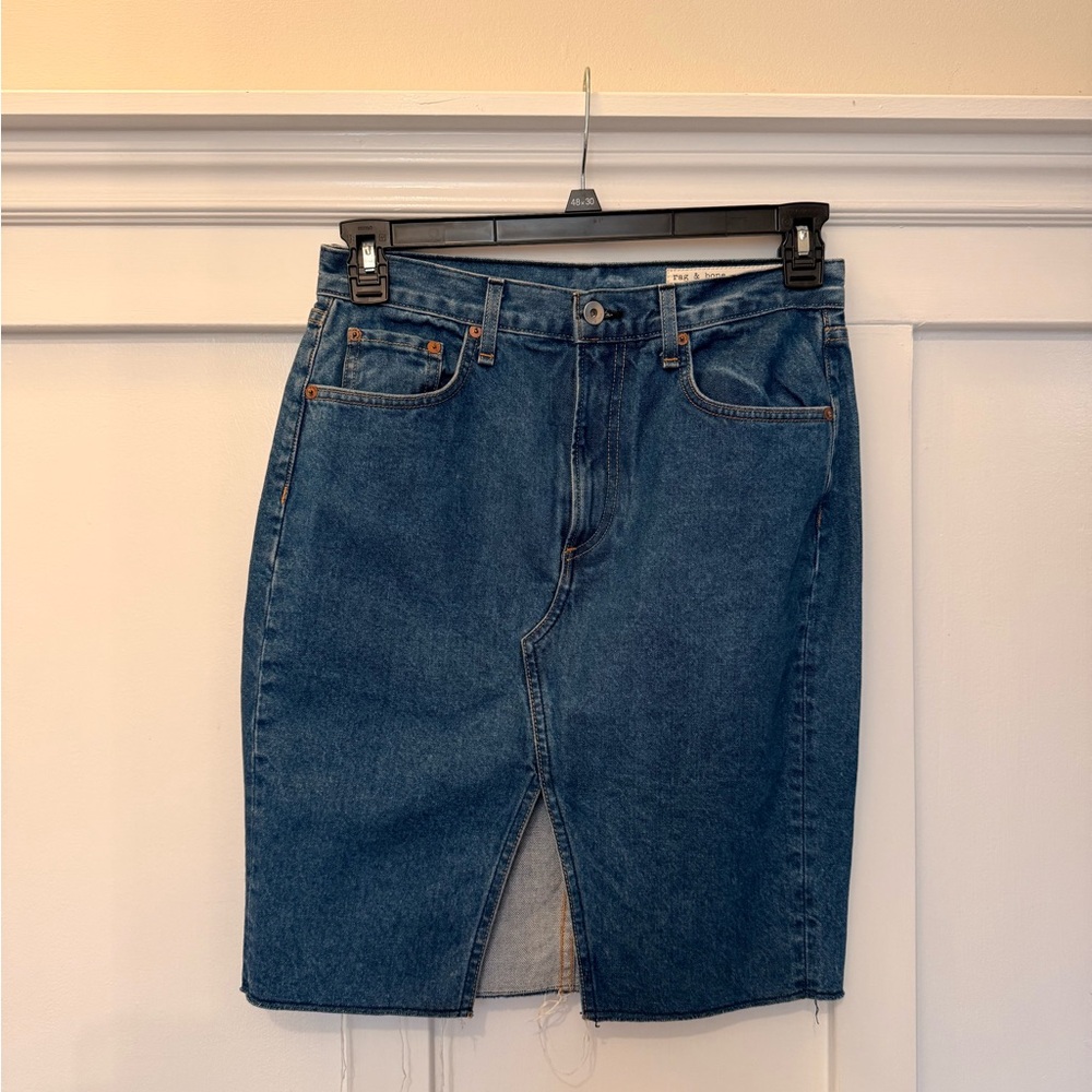 rag & bone Denim Skirt